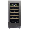 Dunavox Wine Cabinet Flow - Single Temperature Built-In Under Counter - Stainless Steel DAUF-32.83SS