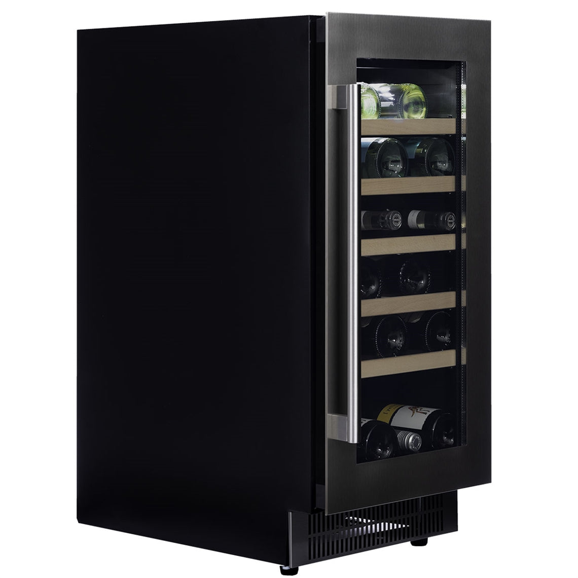 Dunavox Wine Cabinet Flow - Single Temperature Built-In Under Counter - Stainless Steel DAUF-32.83SS