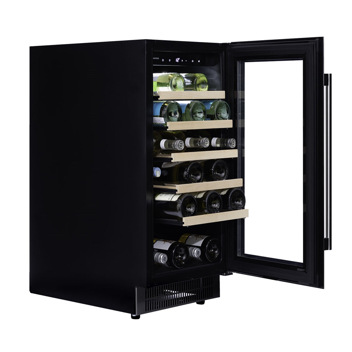 Dunavox Wine Cabinet Flow - Single Temperature Built-In Under Counter - Stainless Steel DAUF-32.83SS