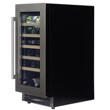 Dunavox Wine Cabinet Flow - Single Temperature Built-In Under Counter - Stainless Steel DAUF-32.83SS