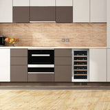 Dunavox Wine Cabinet Flow - Single Temperature Built-In Under Counter - Stainless Steel DAUF-32.83SS