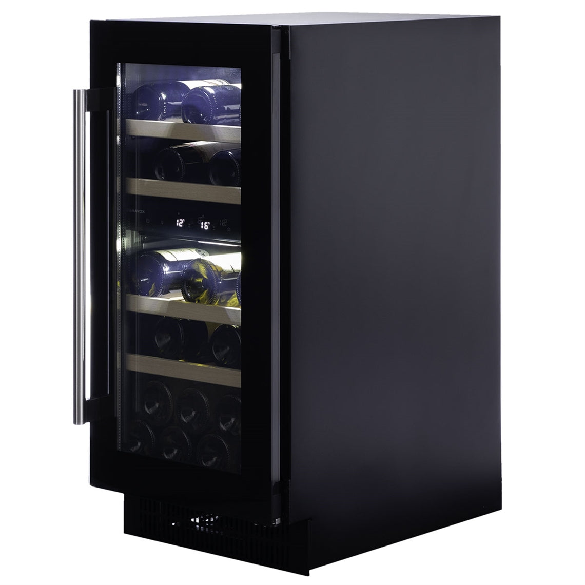 Dunavox Wine Cabinet Flow - 2-Temperature Built-In Under Counter - Black DAUF-32.78DB