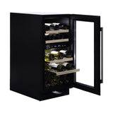 Dunavox Wine Cabinet Flow - 2-Temperature Built-In Under Counter - Black DAUF-32.78DB