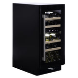 Dunavox Wine Cabinet Flow - 2-Temperature Built-In Under Counter - Black DAUF-32.78DB