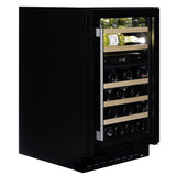 Dunavox Wine Cabinet Flow - 2-Temperature Built-In Under Counter - Black DAUF-38.100DB