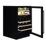 Dunavox Wine Cabinet Flow - 2-Temperature Built-In Under Counter - Black DAUF-38.100DB