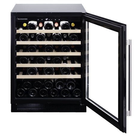 Dunavox Wine Cabinet Flow - Single Temperature Built-In Under Counter - Black DAUF-46.138B