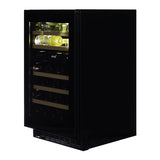 Dunavox Wine Cabinet Flow - 2-Temperature Built-In Under Counter - Black DAUF-38.100DB.TO