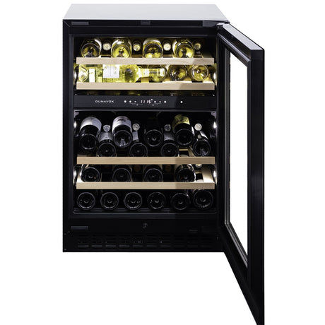 Dunavox Wine Cabinet Flow - 2-Temperature Built-In Under Counter - Black DAUF-45.125DB.TO