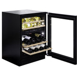 Dunavox Wine Cabinet Flow - 2-Temperature Built-In Under Counter - Stainless Steel DAUF-45.125DSS.TO