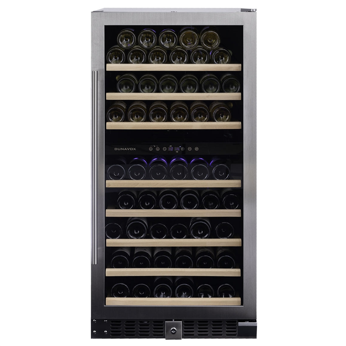 Dunavox Wine Cabinet Grande - 2-Temperature Freestanding - Stainless Steel DX-94.270SDSK