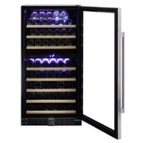 Dunavox Wine Cabinet Grande - 2-Temperature Freestanding - Stainless Steel DX-94.270SDSK