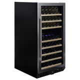 Dunavox Wine Cabinet Grande - 2-Temperature Freestanding - Stainless Steel DX-94.270SDSK