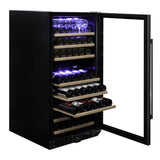 Dunavox Wine Cabinet Grande - 2-Temperature Freestanding - Stainless Steel DX-94.270SDSK