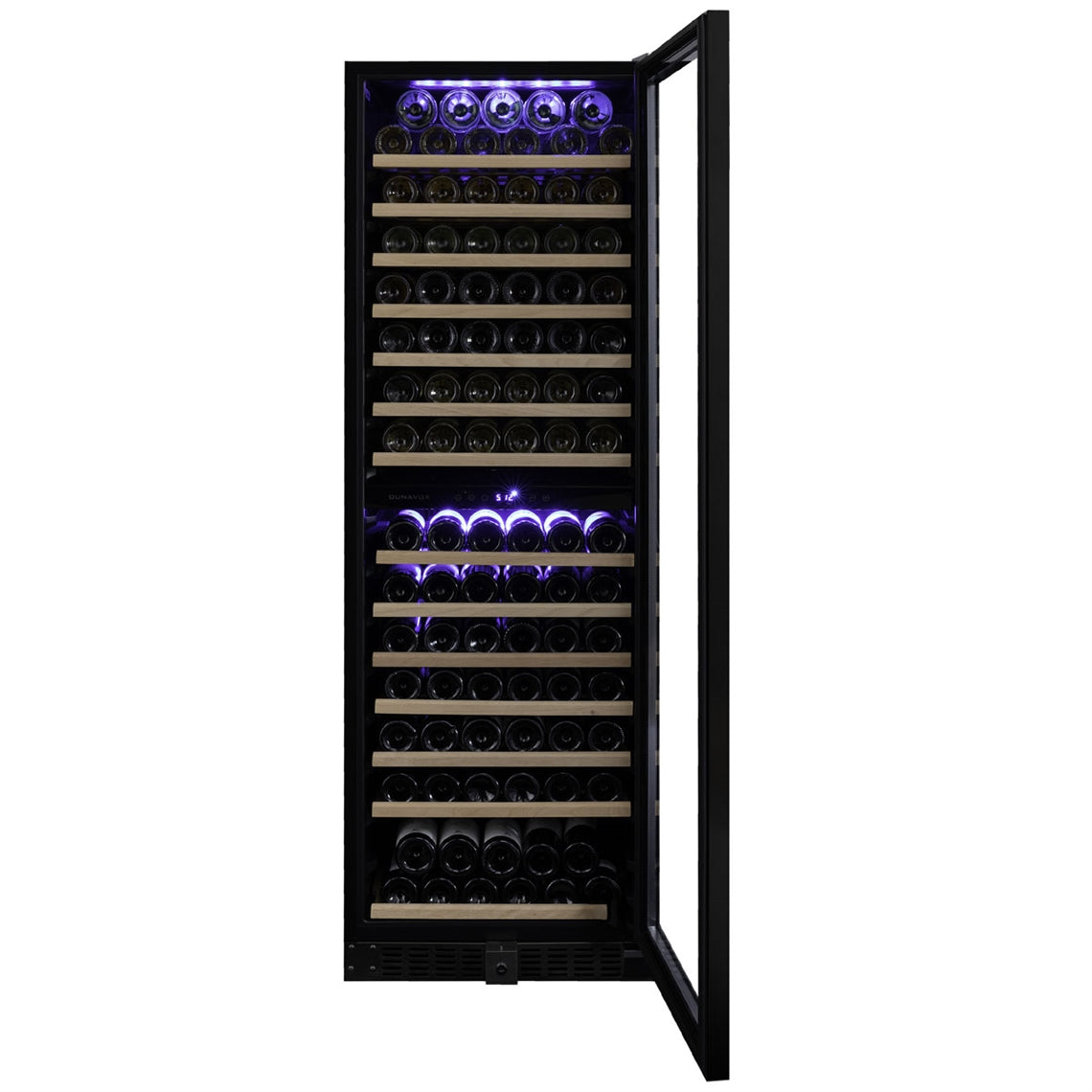 Dunavox Wine Cabinet Grande - 2-Temperature Freestanding - Black DX-166.428DBK