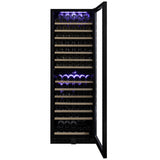 Dunavox Wine Cabinet Grande - 2-Temperature Freestanding - Black DX-166.428DBK