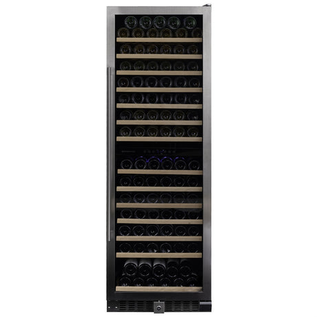 Dunavox Wine Cabinet Grande - 2-Temperature Freestanding - Stainless Steel DX-166.428SDSK