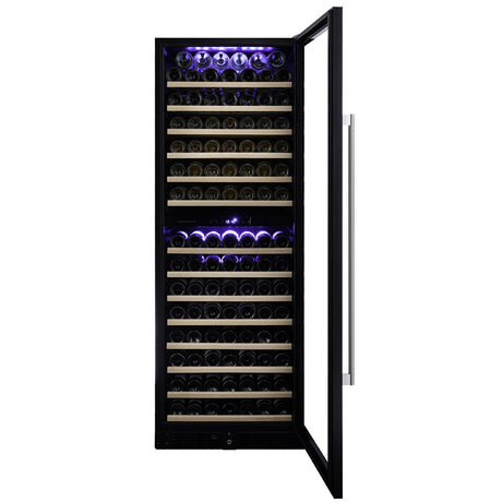 Dunavox Wine Cabinet Grande - 2-Temperature Freestanding - Stainless Steel DX-181.490SDSK