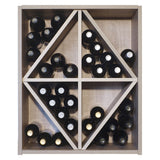 Malbec Self-Assembly Series - 148 Bottle Melamine Wine Rack Kit - Rustic Oak Effect