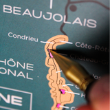 1020 Degustations Scratch Wine Map - France