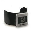The Pulltex Wrap-Around Wine Bottle Thermometer features a sleek black band and a metal square face displaying the number 18. The Pulltex brand name is visible below the display, making this thermometer both stylish and functional for any wine enthusiast.