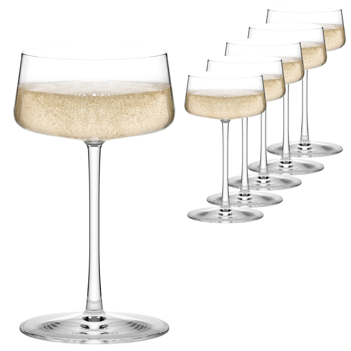 Stolzle Power Champagne & Cocktail Coupe/Saucer - Set of 6