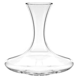The Stölzle Classic Mouth-Blown Red Wine Decanter 750ml features a wide base and flared neck, ideal for aerating wine. Handmade from crystal, it stands elegantly empty against a white background, perfect for serving your favorite reds.