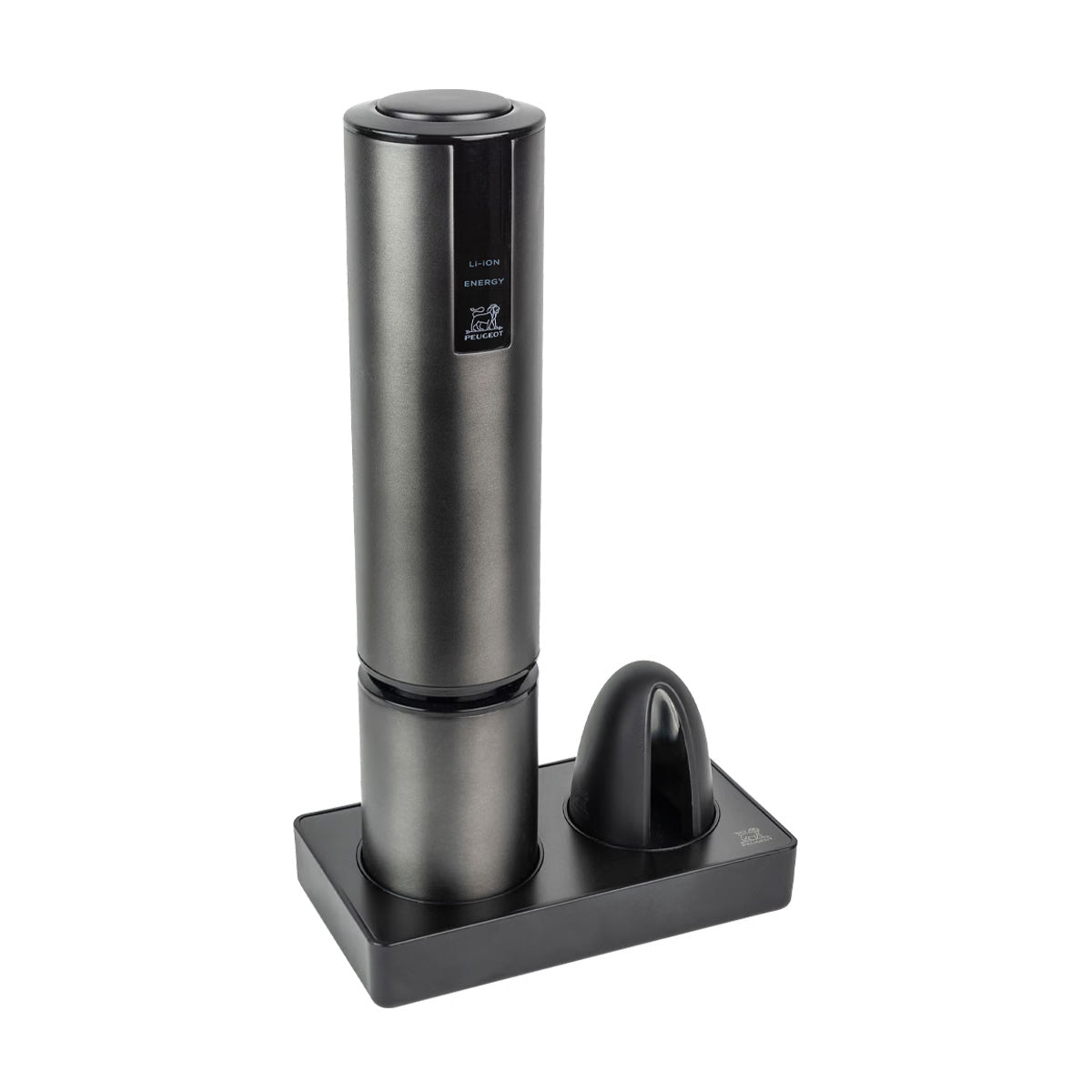 Peugeot Elis Touch Stainless Steel Rechargeable Electric Corkscrew - Carbon Finish