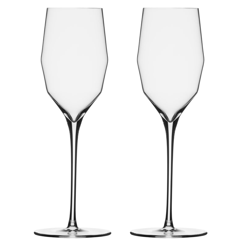 Mark Thomas Double Bend Champagne Glass / Flute - Set of 2