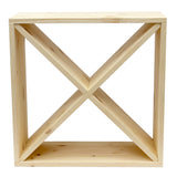 Pine Wooden Wine Rack - Cellar Cubes - 144 Bottles - 223mm Deep - Set of 6