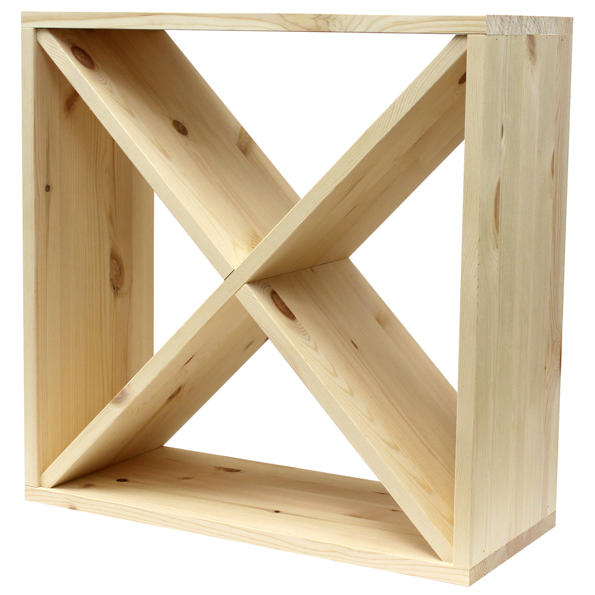 Pine Wooden Wine Rack - Cellar Cubes - 144 Bottles - 223mm Deep - Set of 6