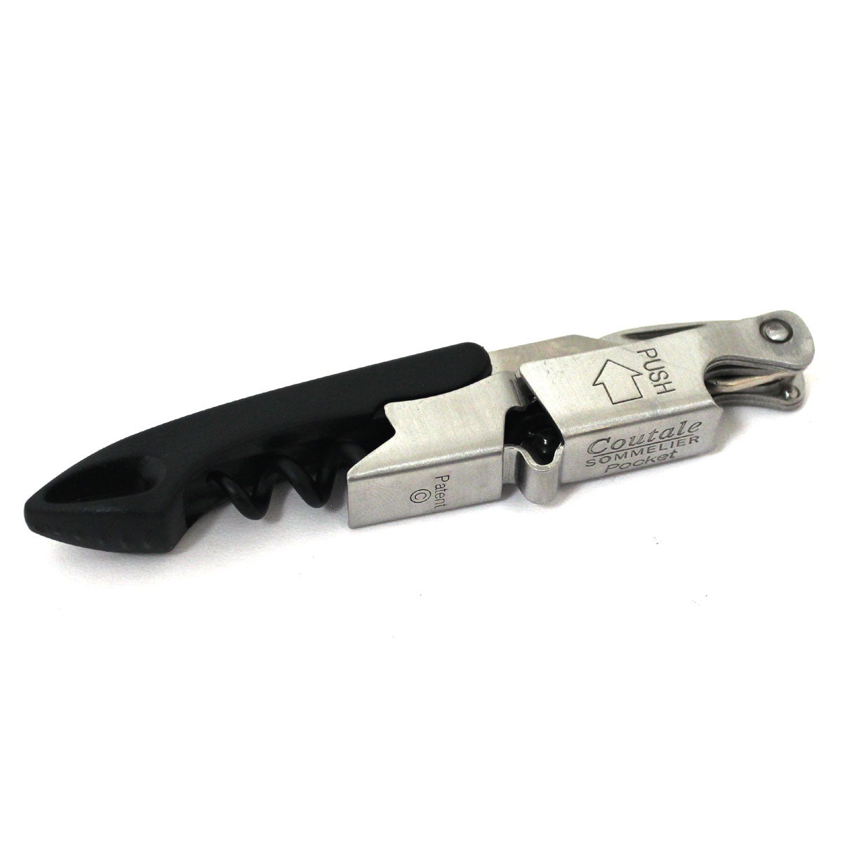 Coutale Sommelier Pocket Double Lever Waiter’s Friend Corkscrew - Black