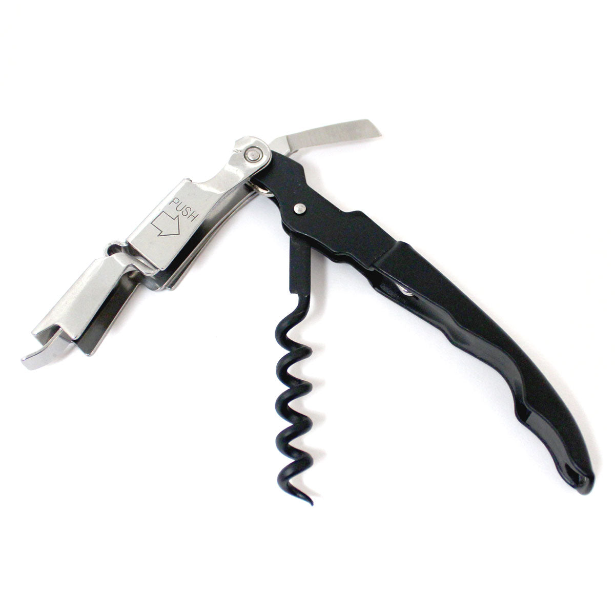 Coutale Sommelier Innovation Double Lever Waiter’s Friend Corkscrew - Black