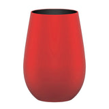 Stolzle Elements Red & Black Water/Mixer Tumbler Glass 465ml - Set of 6