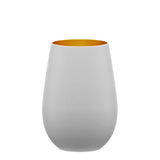 Stolzle Elements White Gold Water Mixer Tumbler Glass 465ml Set Of 6