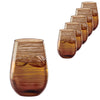 Stolzle Twister Brown Water / Mixer Tumbler Glass 465ml - Set of 6