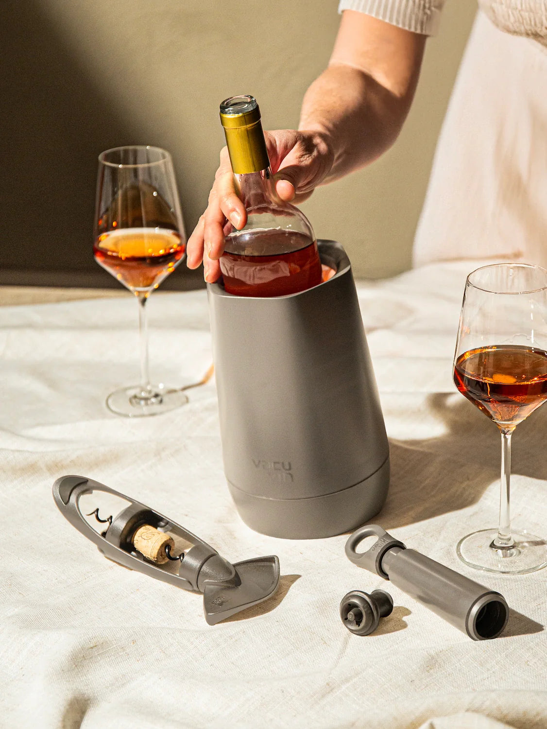 Vacu Vin Host Wine Set 4 Pieces - Graphite