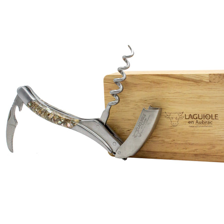 Laguiole en Aubrac Sommelier Corkscrew Abalone Shell Handle