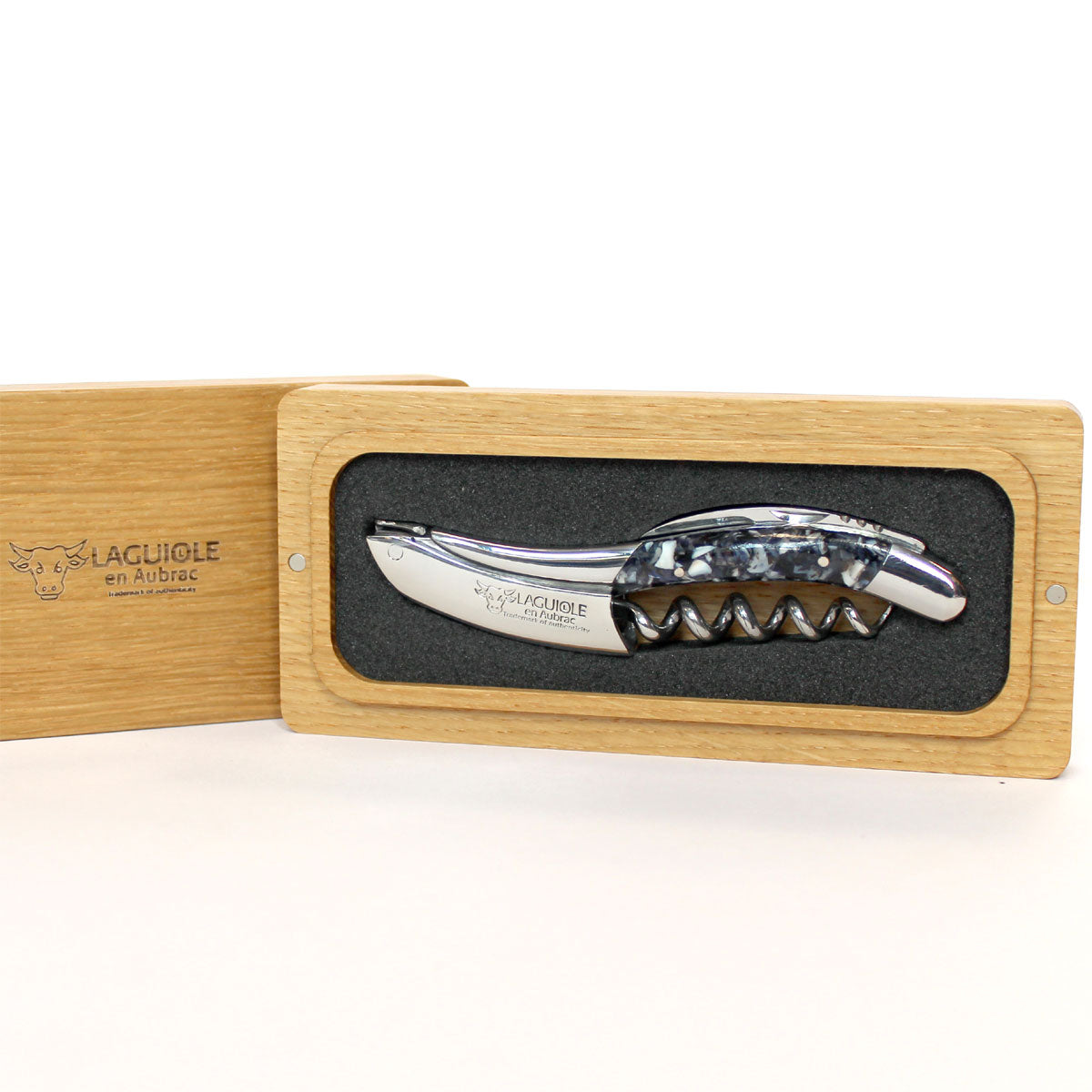 Laguiole en Aubrac Sommelier Corkscrew Mussel Shell Handle