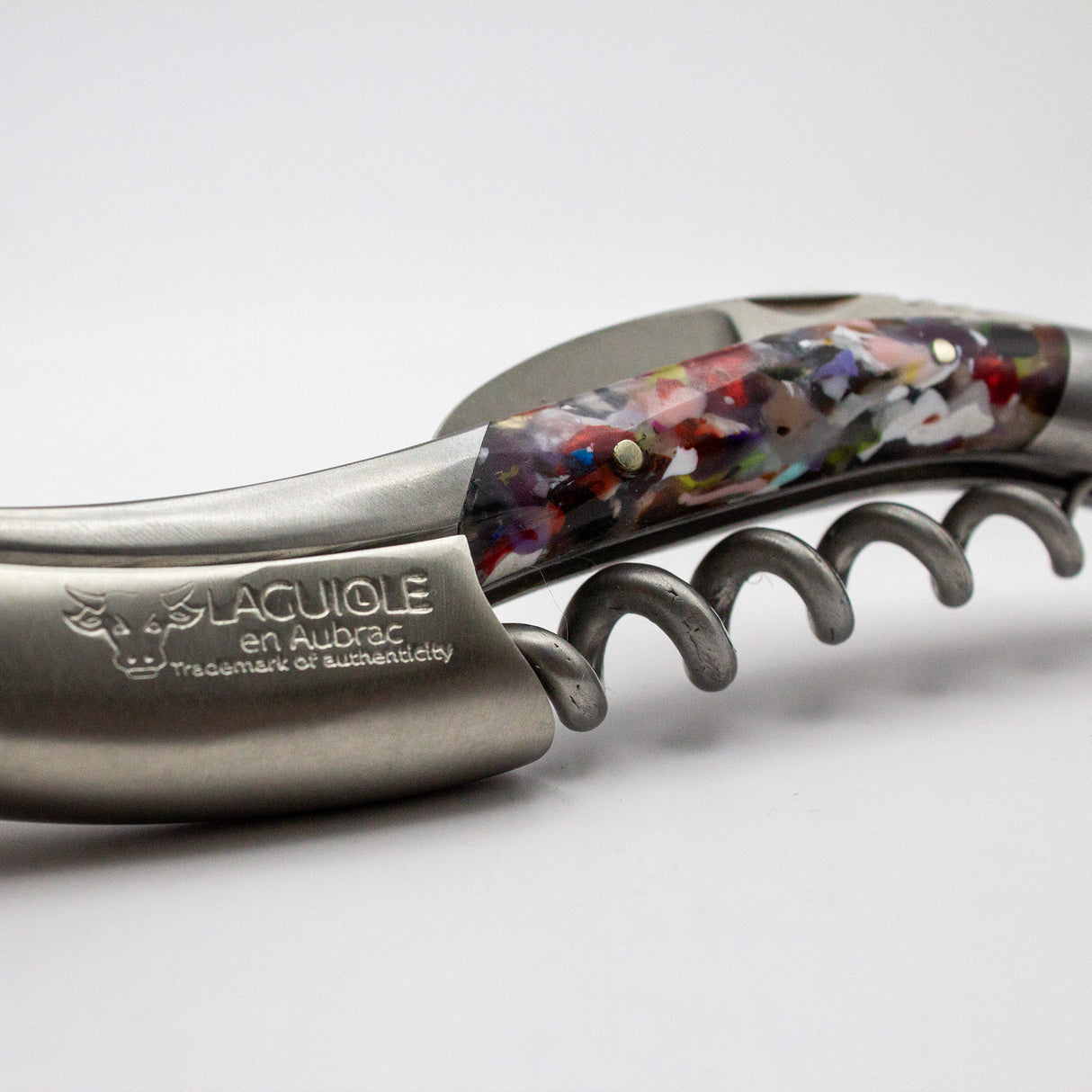 Laguiole en Aubrac Sommelier Corkscrew Harlequin Handle