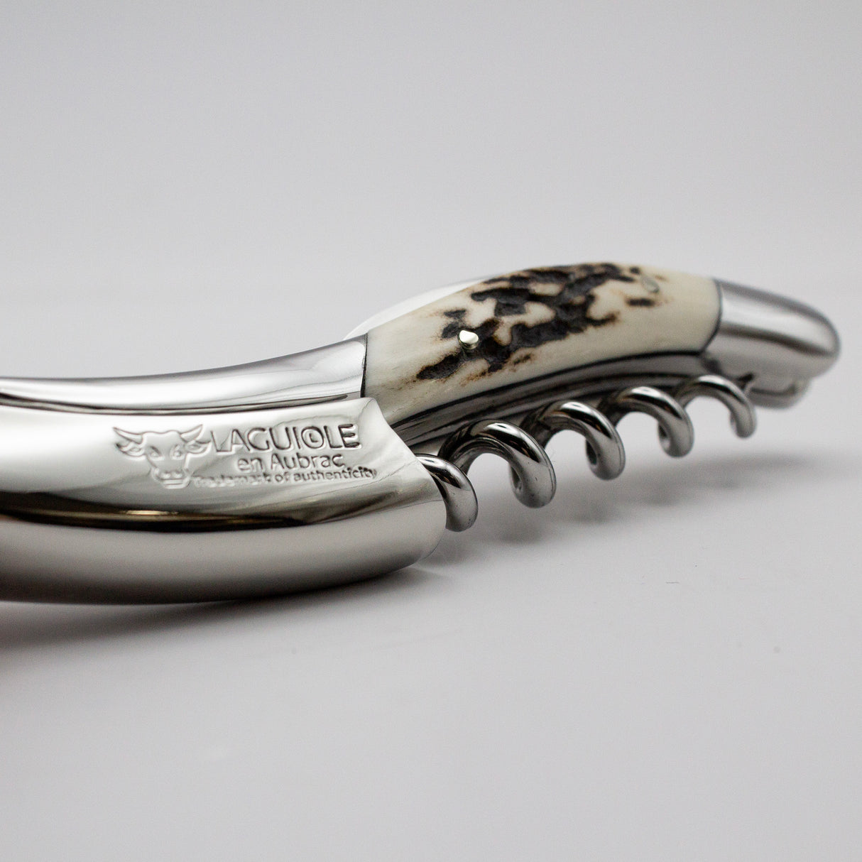 Laguiole en Aubrac Sommelier Corkscrew Reindeer Horn Handle