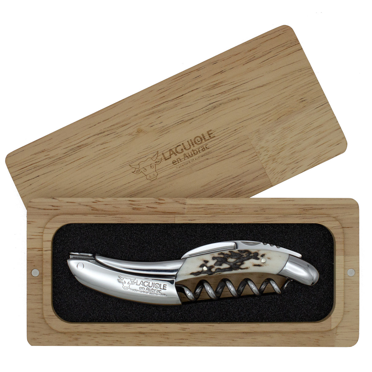 Laguiole en Aubrac Sommelier Corkscrew Reindeer Horn Handle
