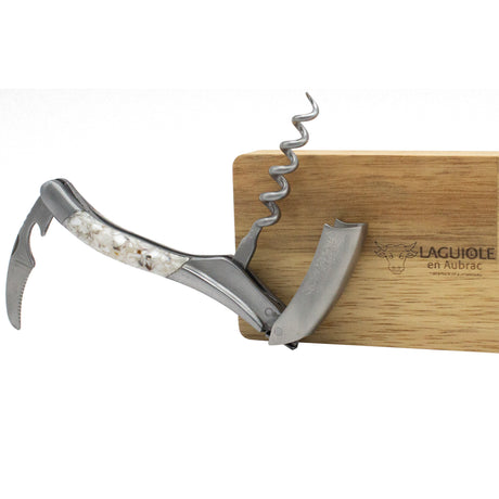 Laguiole en Aubrac Sommelier Corkscrew Oyster Shell Handle