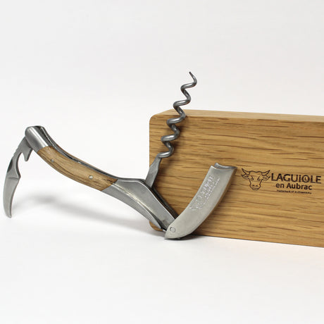 Laguiole en Aubrac Sommelier Corkscrew Oak Barrel Handle