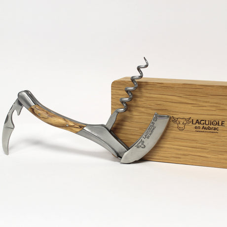 Laguiole en Aubrac Sommelier Corkscrew Olive Wood Handle