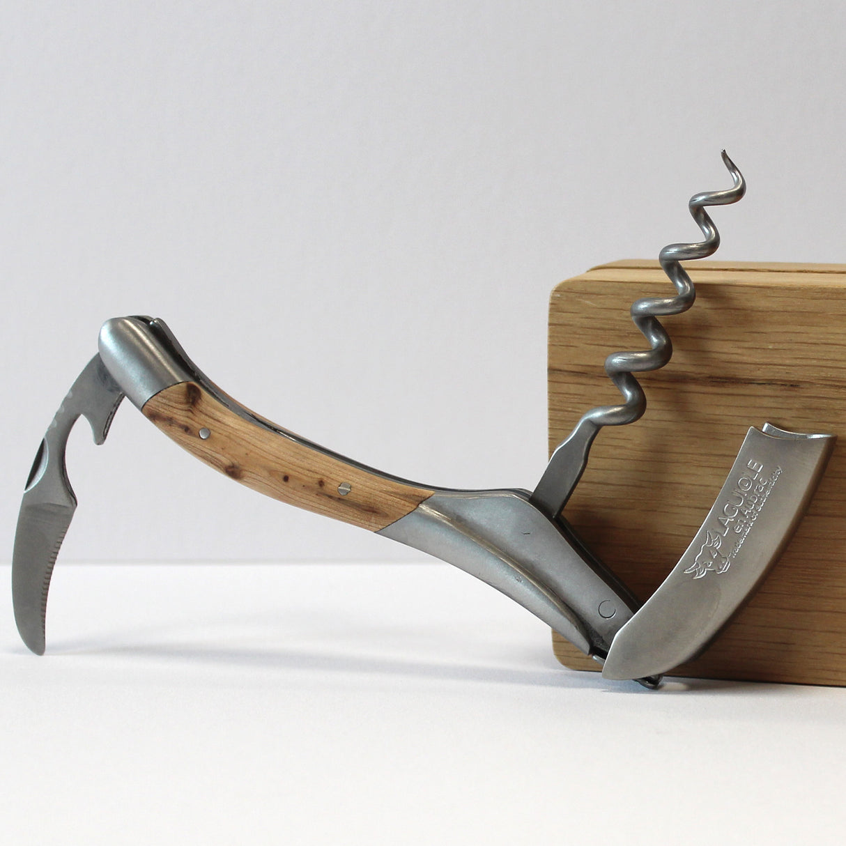 Laguiole en Aubrac Sommelier Corkscrew Juniper Wood Handle