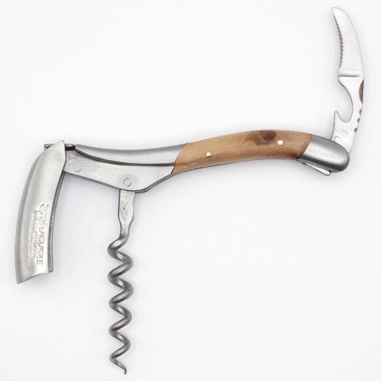 Laguiole en Aubrac Sommelier Corkscrew Juniper Wood Handle