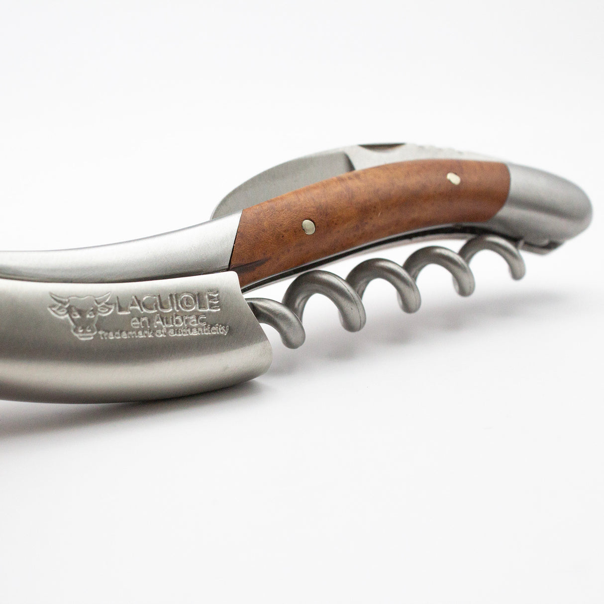 Laguiole en Aubrac Sommelier Corkscrew Briar Root Wooden Handle