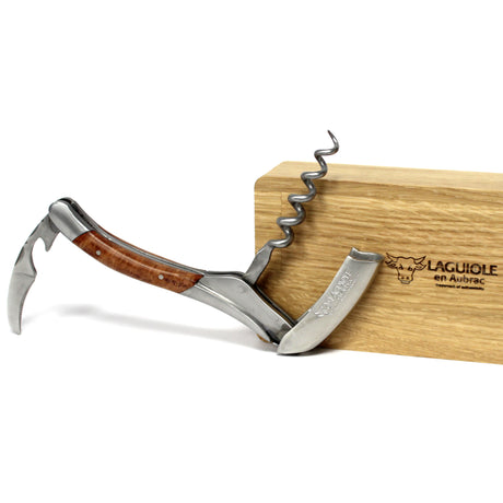 Laguiole en Aubrac Sommelier Corkscrew Briar Root Wooden Handle
