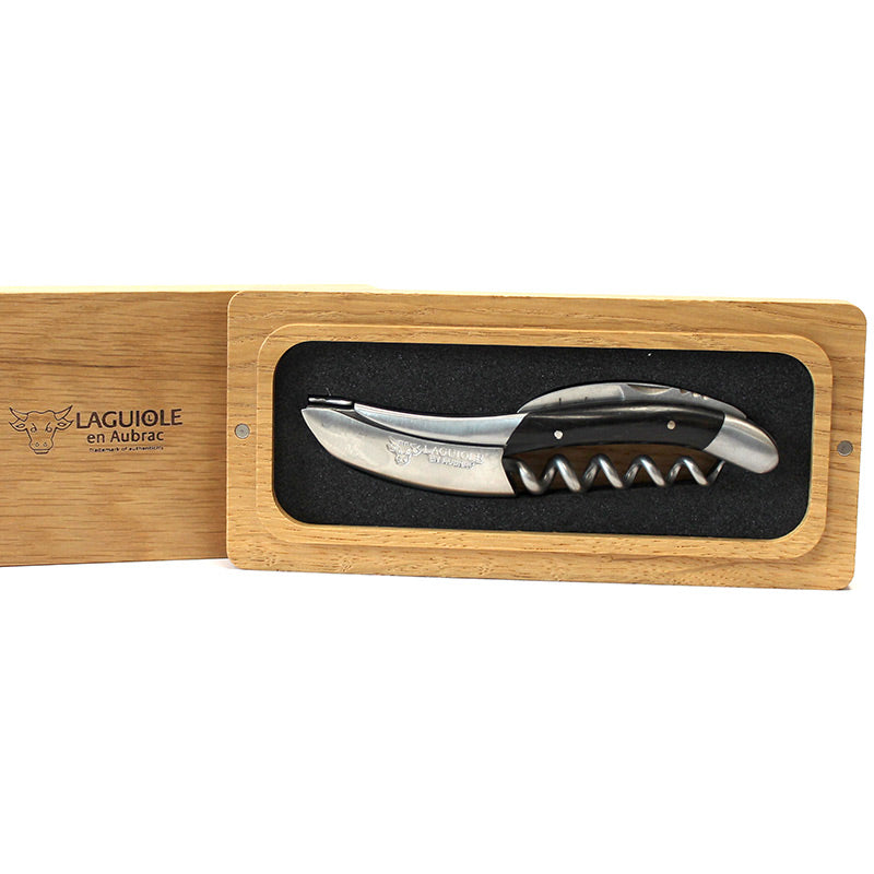 Laguiole en Aubrac Sommelier Corkscrew Ebony Wood Handle